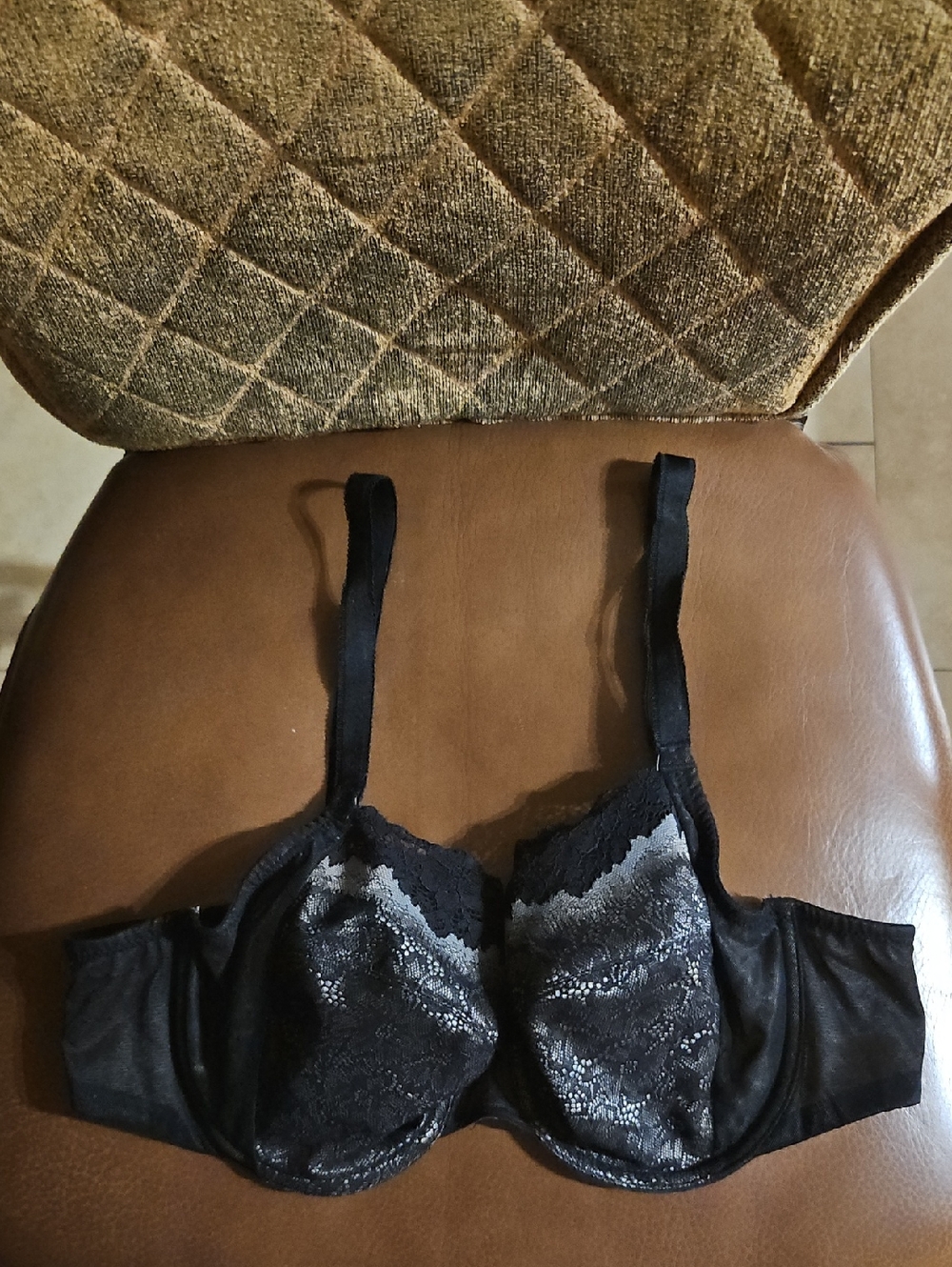 Wacoal Basic Benefits Full Figure T-Shirt Unlined Underwire Floral Lace Bra